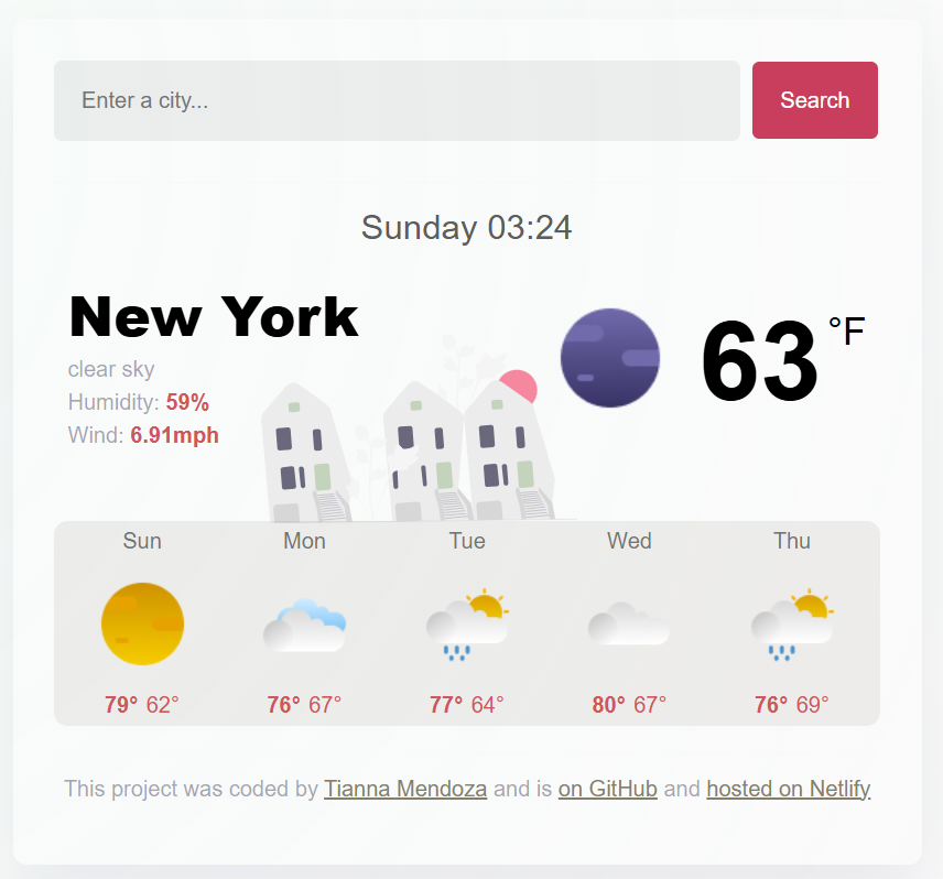 weather forecast application